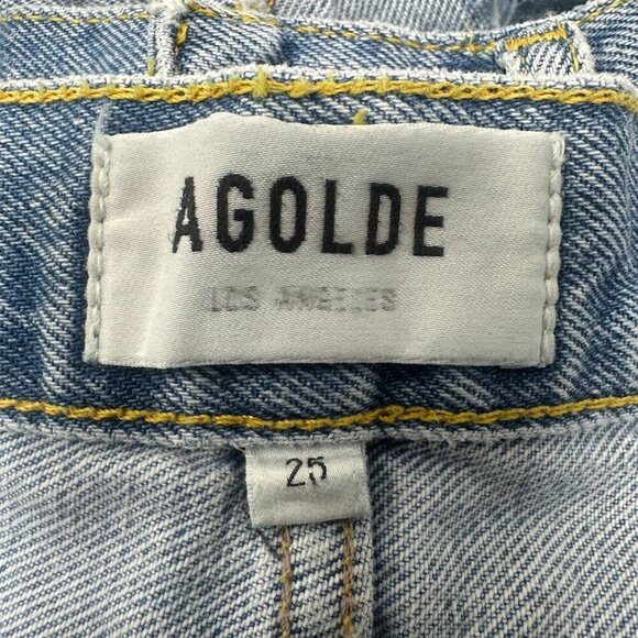 Agolde Parker Vintage Cut Off Jean Shorts Size 25 In Swapmeet Wash Distressed - Picture 3 of 12